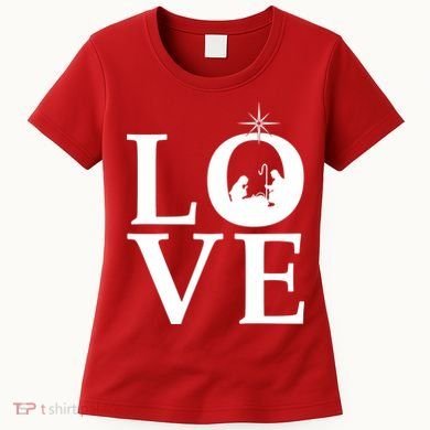 Christmas Nativity LOVE Women's T-Shirt