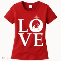 Christmas Nativity LOVE Women's T-Shirt thumb 0