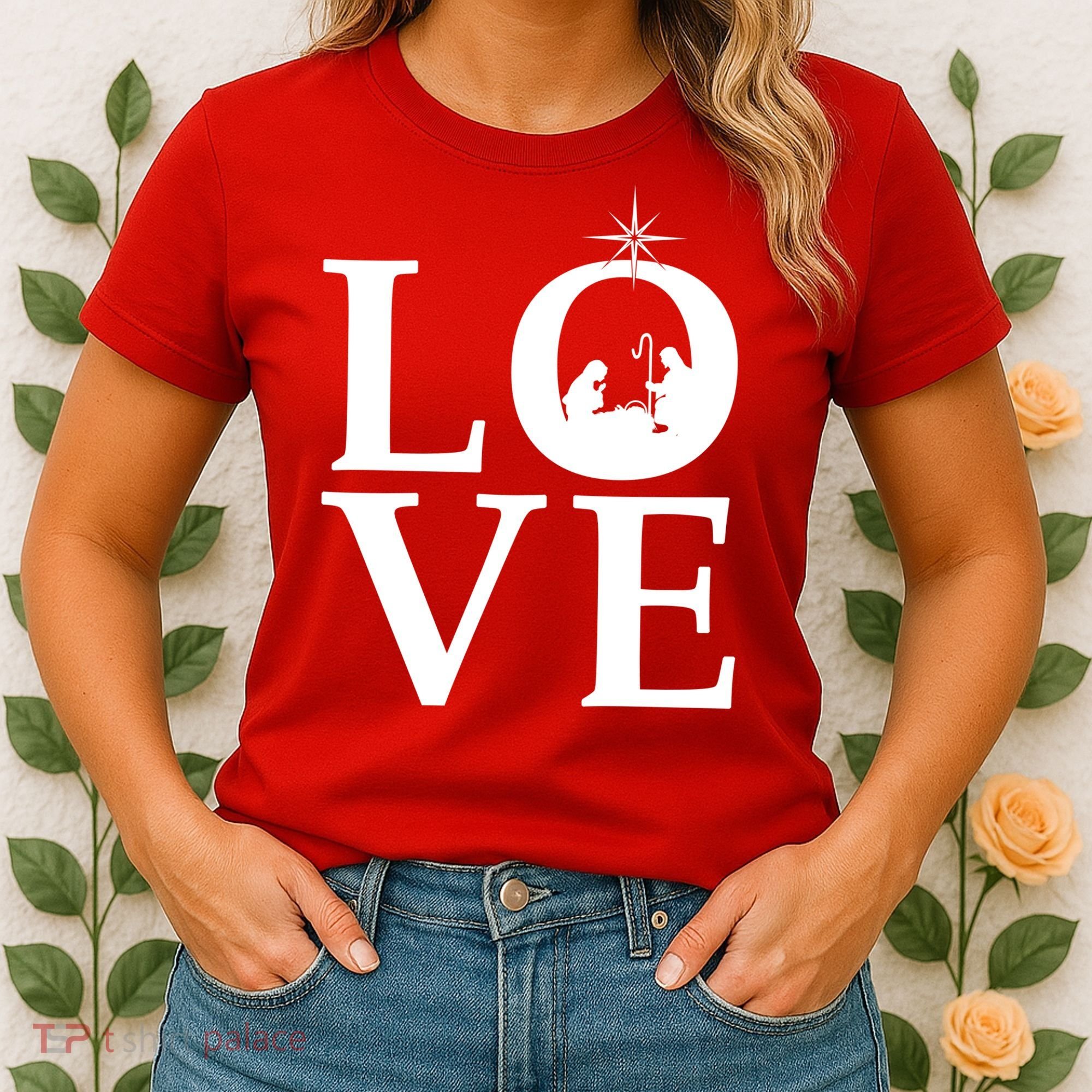 Christmas Nativity LOVE Women's T-Shirt