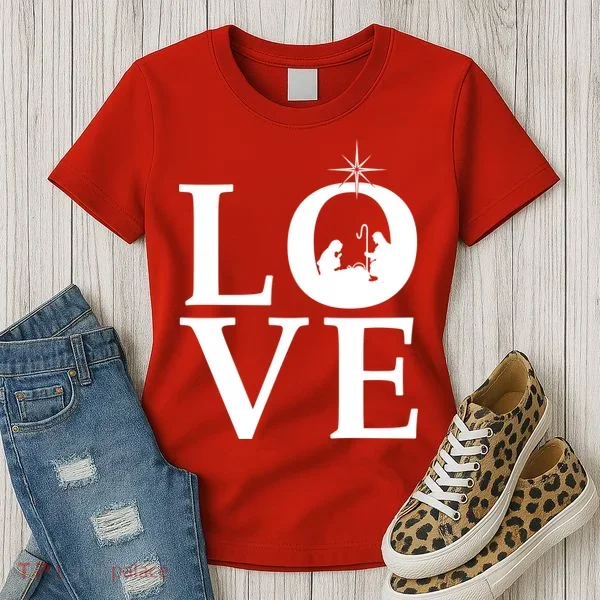 Christmas Nativity LOVE Women's T-Shirt
