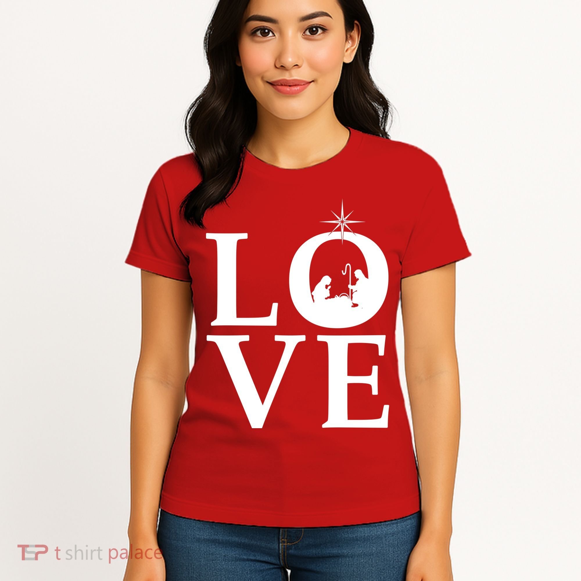 Christmas Nativity LOVE Women's T-Shirt