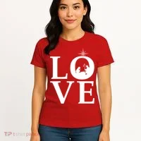 Christmas Nativity LOVE Women's T-Shirt thumb 4