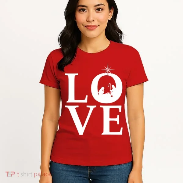Christmas Nativity LOVE Women's T-Shirt
