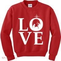 Christmas Nativity LOVE Kids Sweatshirt thumb 0