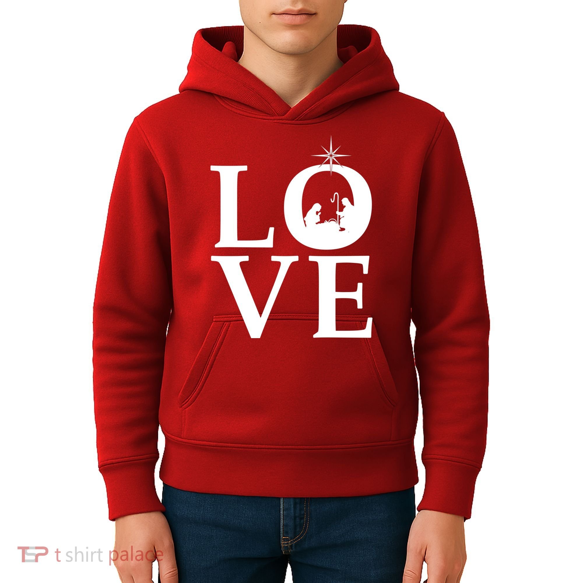 Christmas Nativity LOVE Kids Hoodie