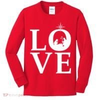 Christmas Nativity LOVE Kids Long Sleeve Shirt thumb 0