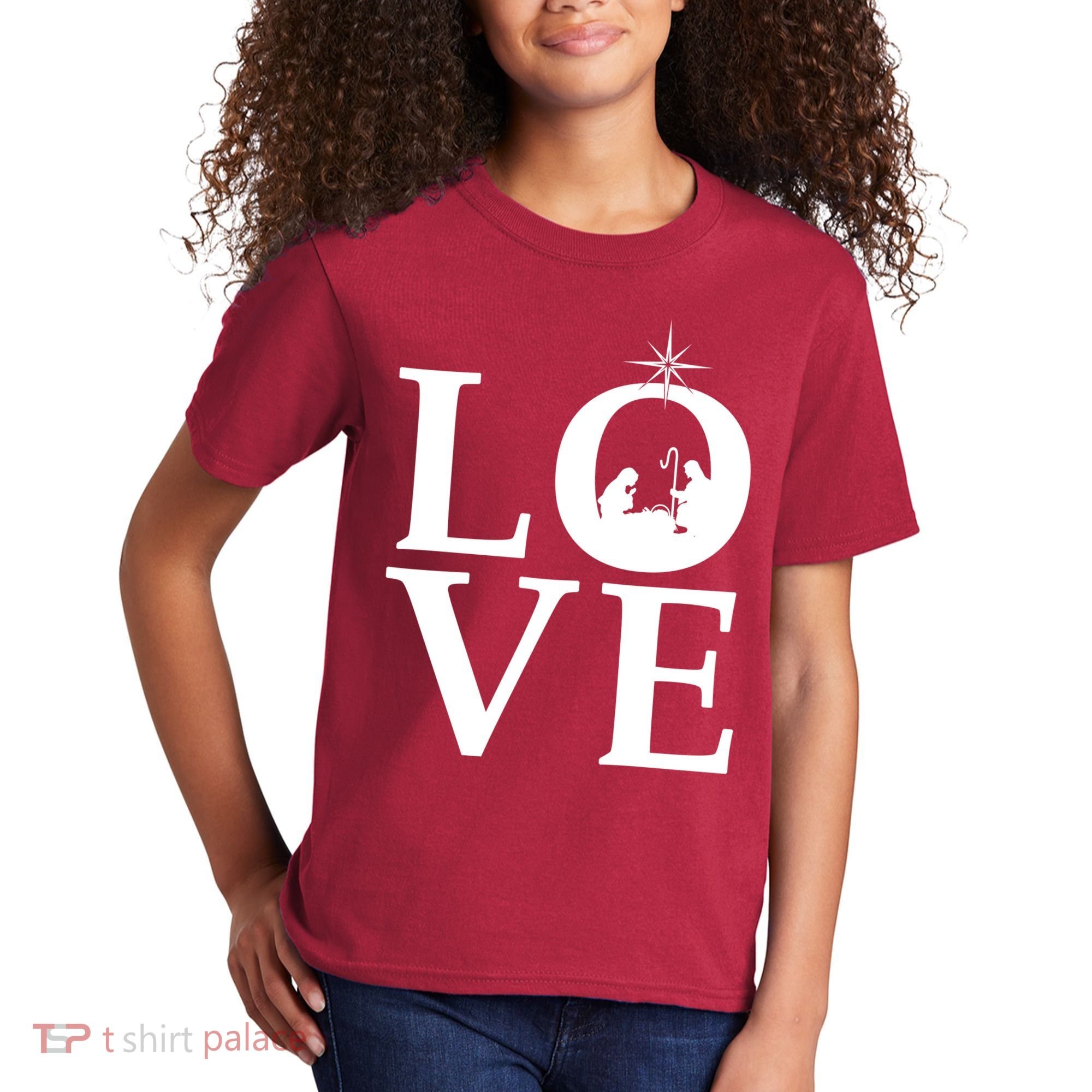 Christmas Nativity LOVE Kids T-Shirt