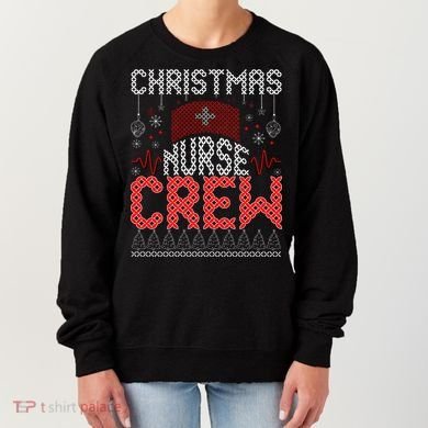 Christmas Nurse Crew Ugly Christmas Sweater RN Women's Sweatshirt