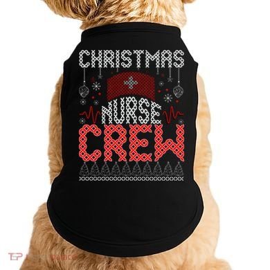 Christmas Nurse Crew Ugly Christmas Sweater RN Doggie Tank