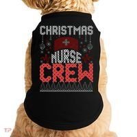 Christmas Nurse Crew Ugly Christmas Sweater RN Doggie Tank thumb 0