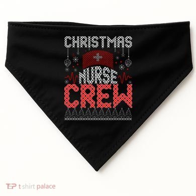 Christmas Nurse Crew Ugly Christmas Sweater RN USA-Made Doggie Bandana