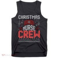 Christmas Nurse Crew Ugly Christmas Sweater RN Tank Top thumb 0