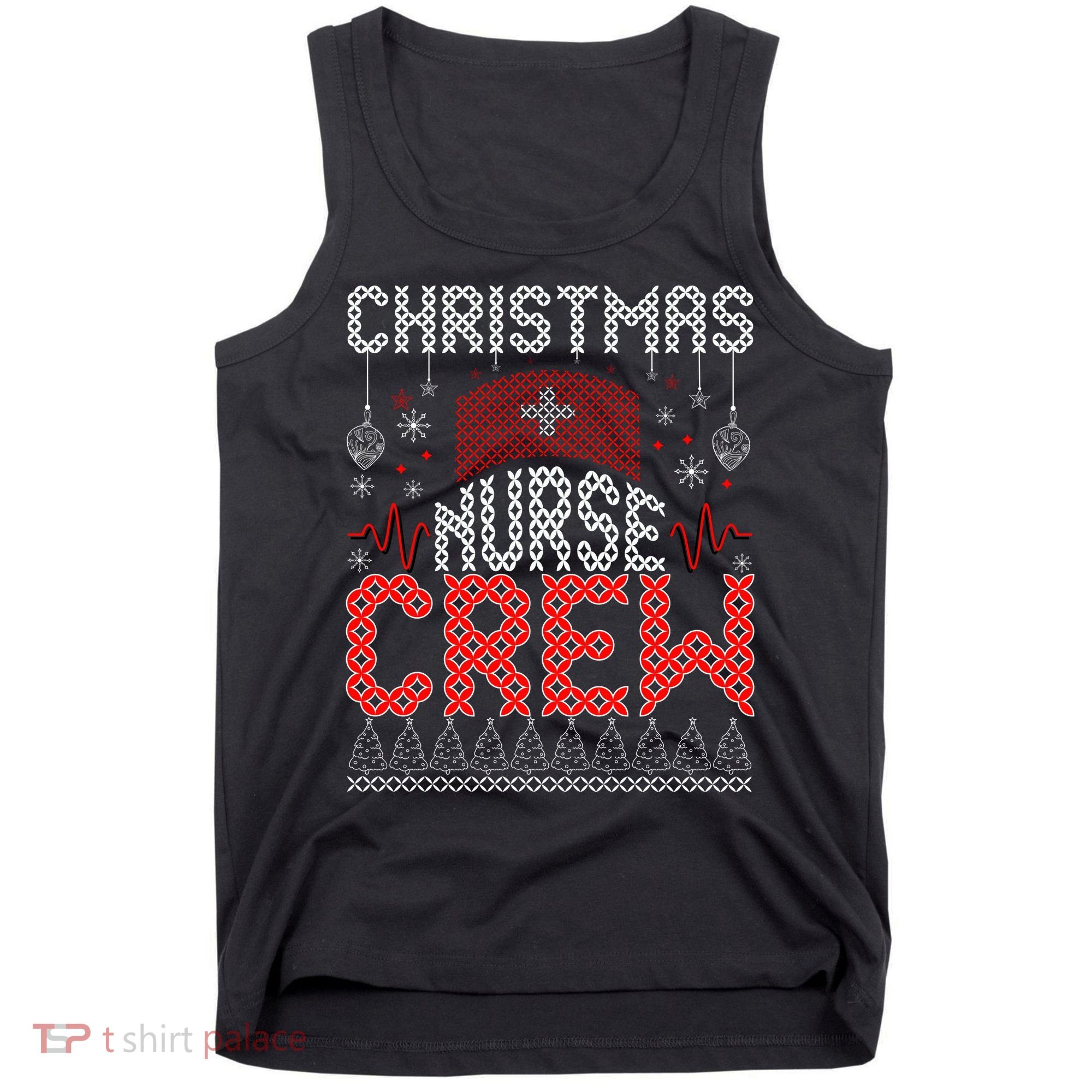 Christmas Nurse Crew Ugly Christmas Sweater RN Tank Top