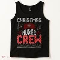 Christmas Nurse Crew Ugly Christmas Sweater RN Tank Top thumb 2