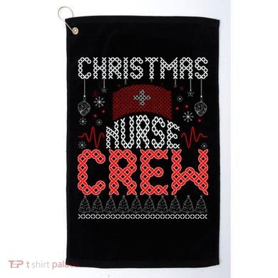 Christmas Nurse Crew Ugly Christmas Sweater RN Golf Towel