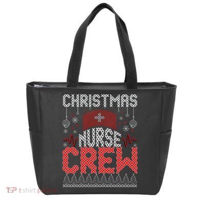 Christmas Nurse Crew Ugly Christmas Sweater RN Tote Bag