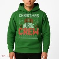 Christmas Nurse Crew Ugly Christmas Sweater RN Hoodie thumb 2