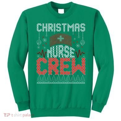 Christmas Nurse Crew Ugly Christmas Sweater RN Sweatshirt
