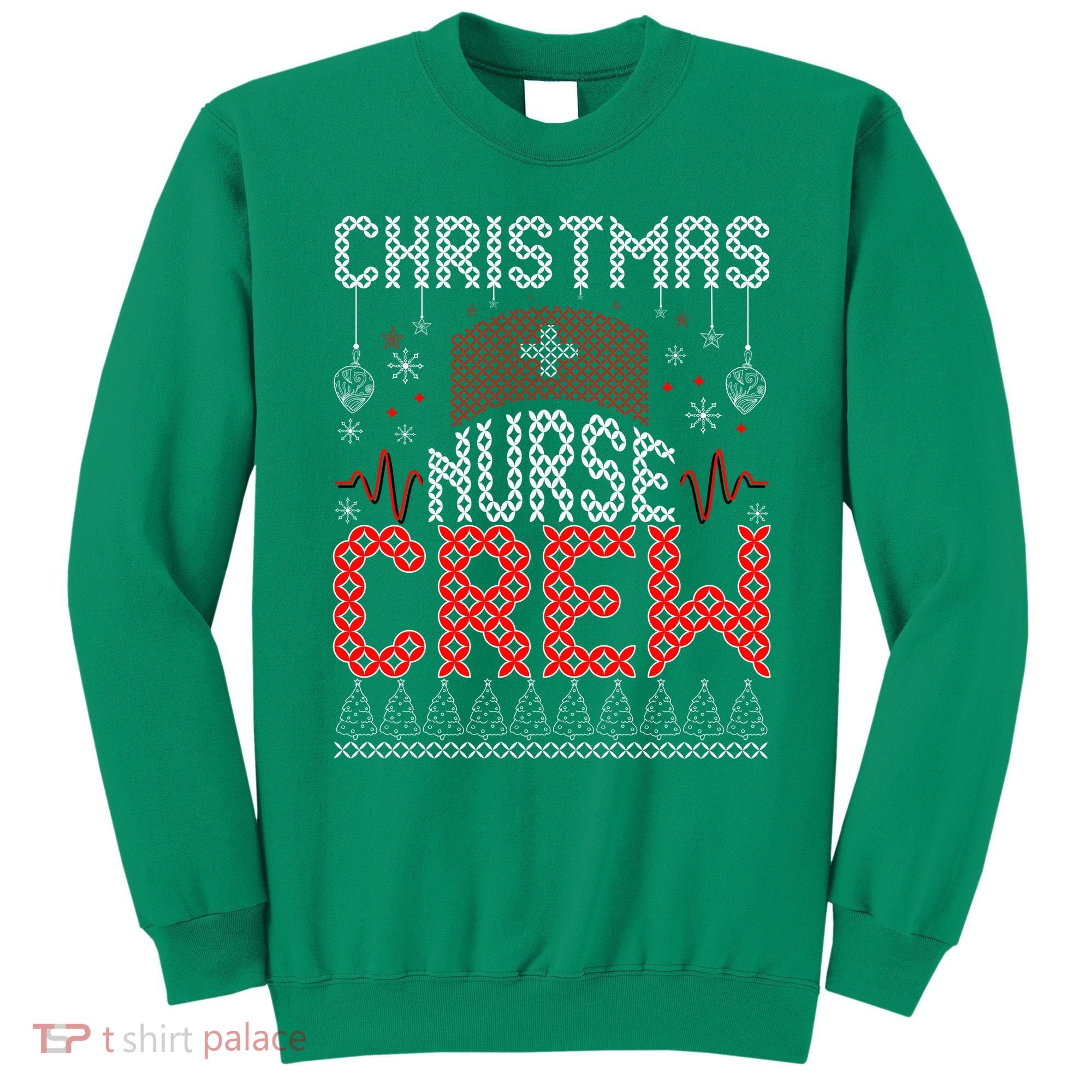 Christmas Nurse Crew Ugly Christmas Sweater RN Sweatshirt