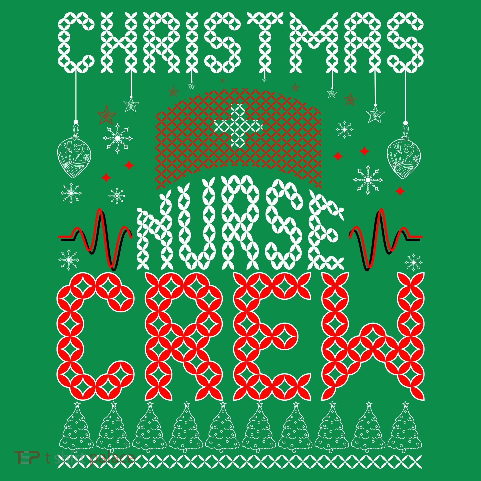 Christmas Nurse Crew Ugly Christmas Sweater RN Sweatshirt