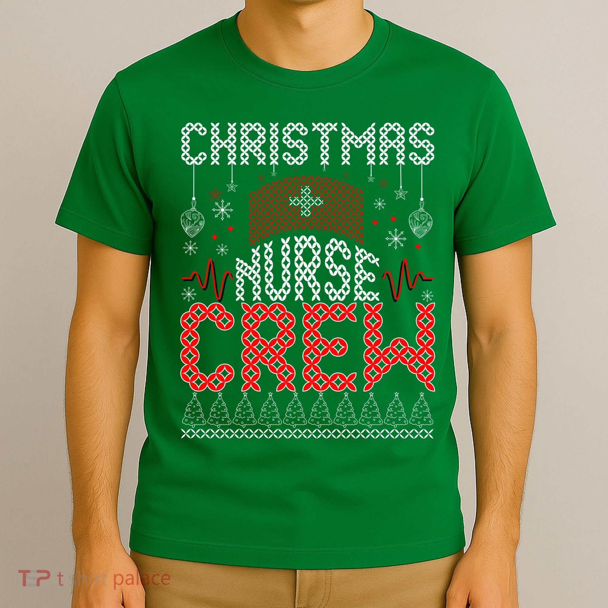 Christmas Nurse Crew Ugly Christmas Sweater RN T-Shirt