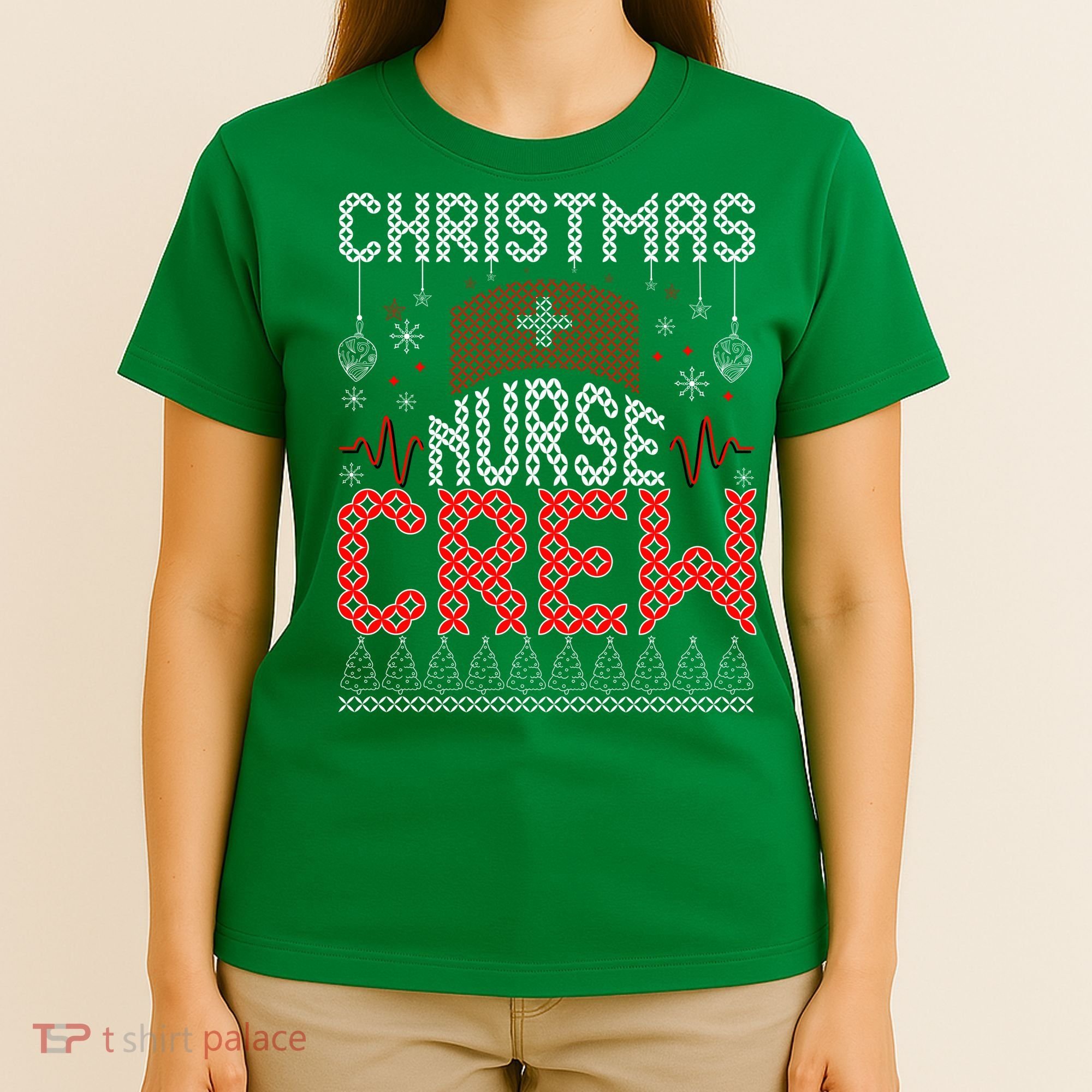 Christmas Nurse Crew Ugly Christmas Sweater RN T-Shirt
