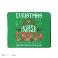 Christmas Nurse Crew Ugly Christmas Sweater RN Mousepad thumb 0
