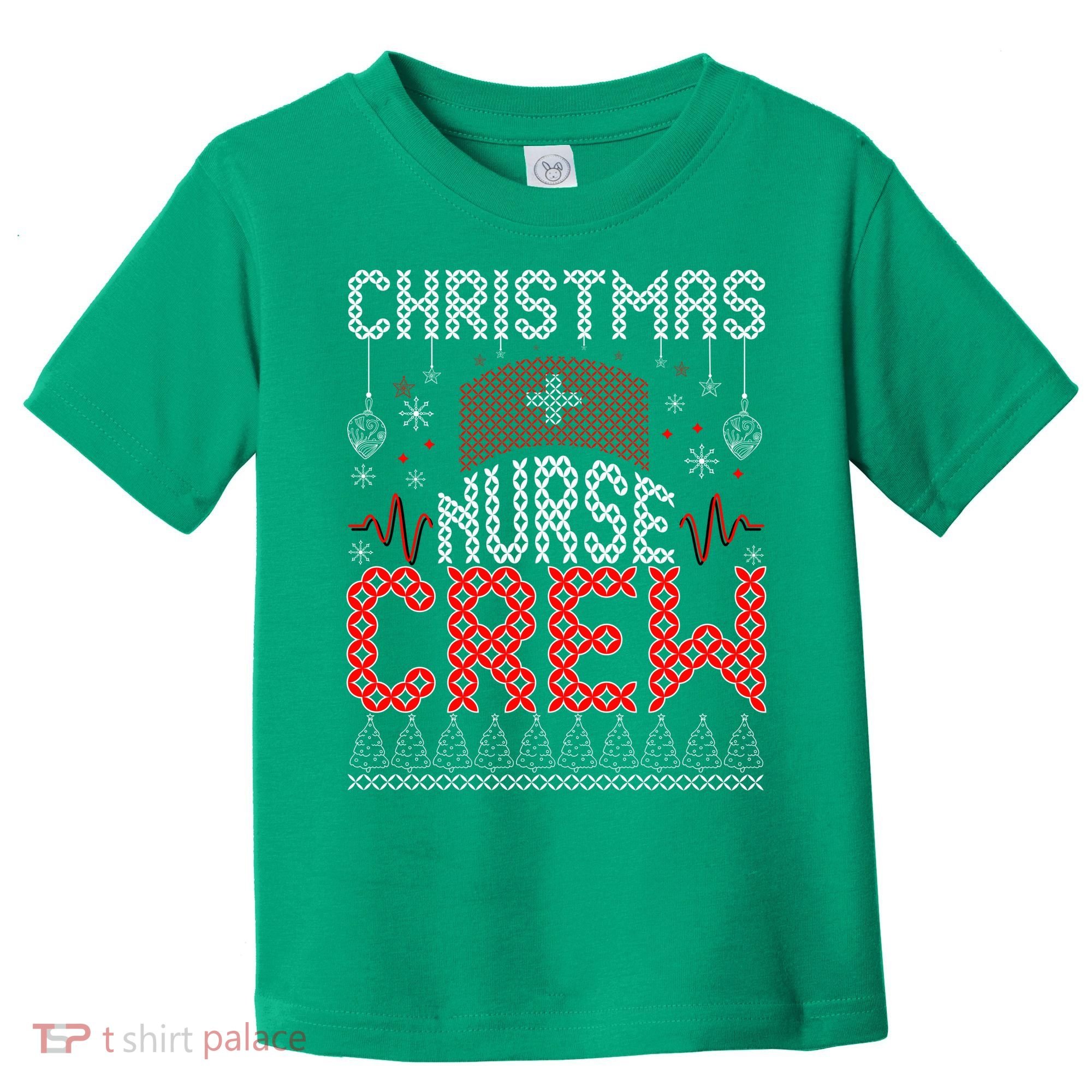 Christmas Nurse Crew Ugly Christmas Sweater RN Toddler T-Shirt