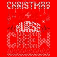 Christmas Nurse Crew Ugly Christmas Sweater RN Santa Hat thumb 1