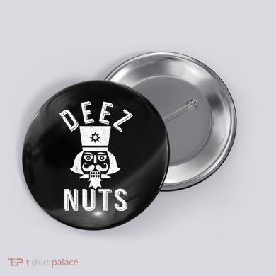 Christmas Nutcracker Deez Nuts Button