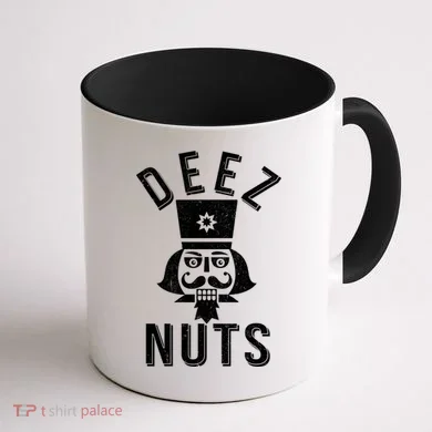 Christmas Nutcracker Deez Nuts Coffee Mug back