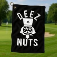 Christmas Nutcracker Deez Nuts Golf Towel thumb 1