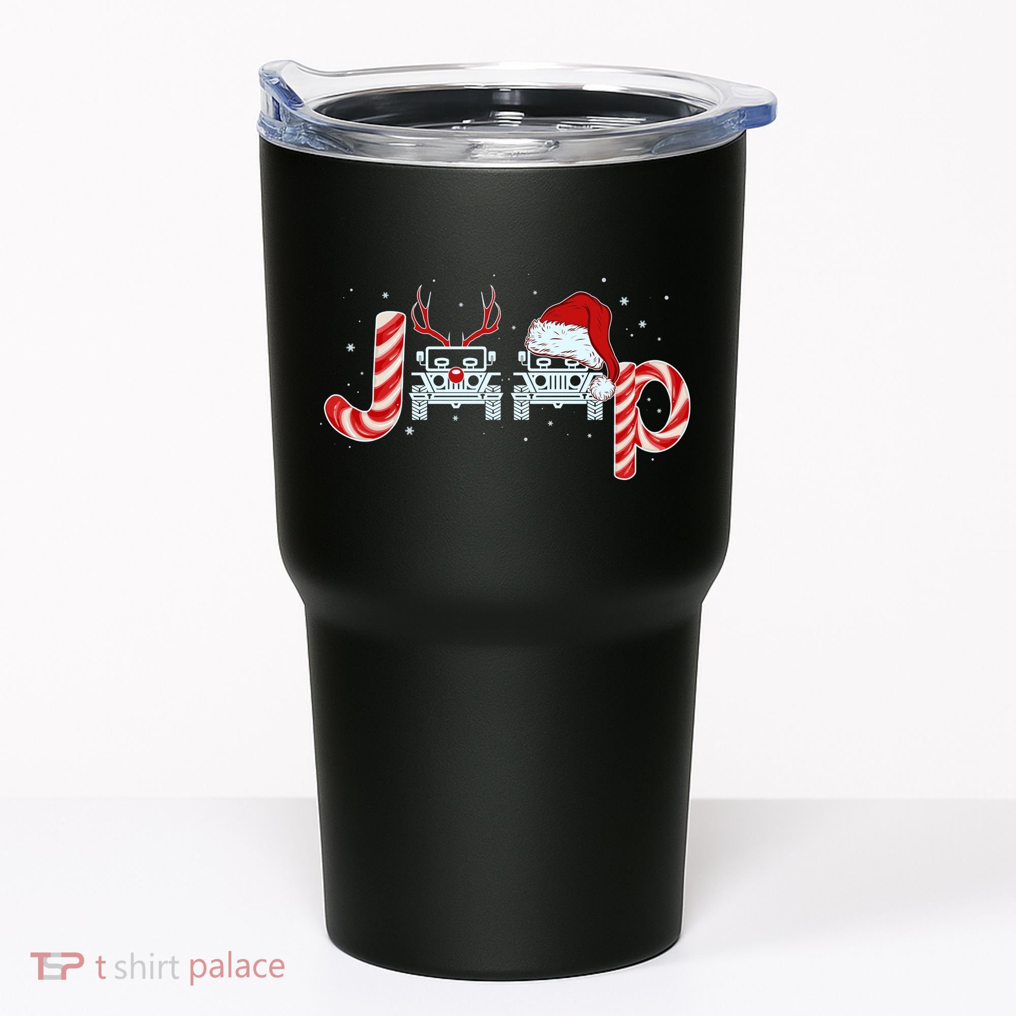 Christmas off Road Car Reindeer Tumbler