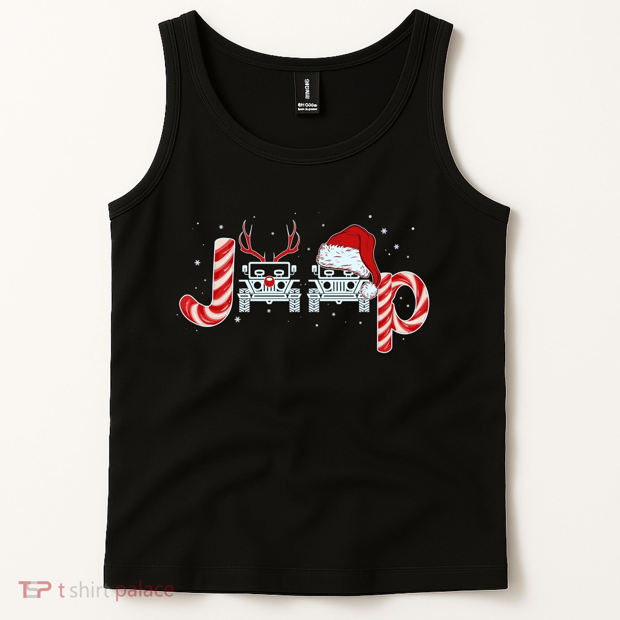 Christmas off Road Car Reindeer Tank Top