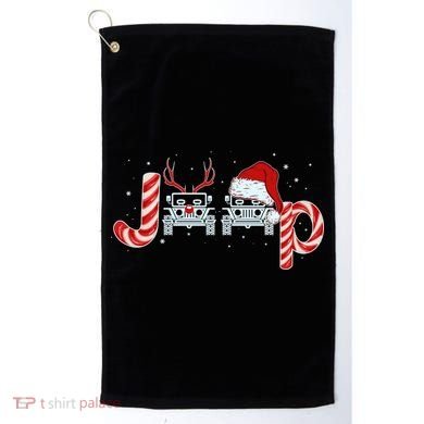 Christmas off Road Car Reindeer Golf Towel