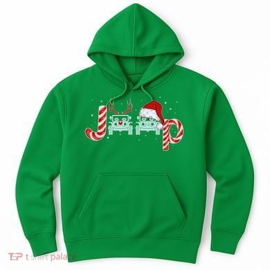 Christmas off Road Car Reindeer Hoodie