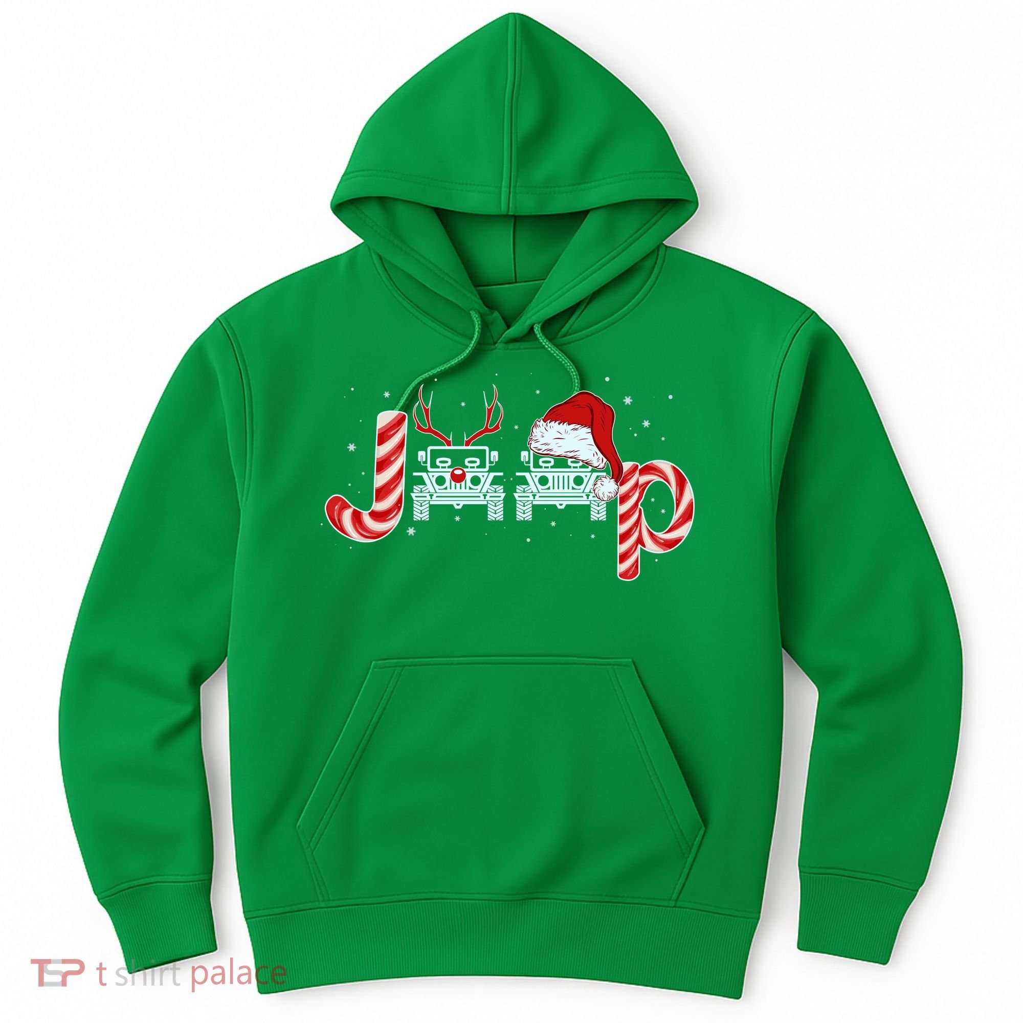 Christmas off Road Car Reindeer Hoodie