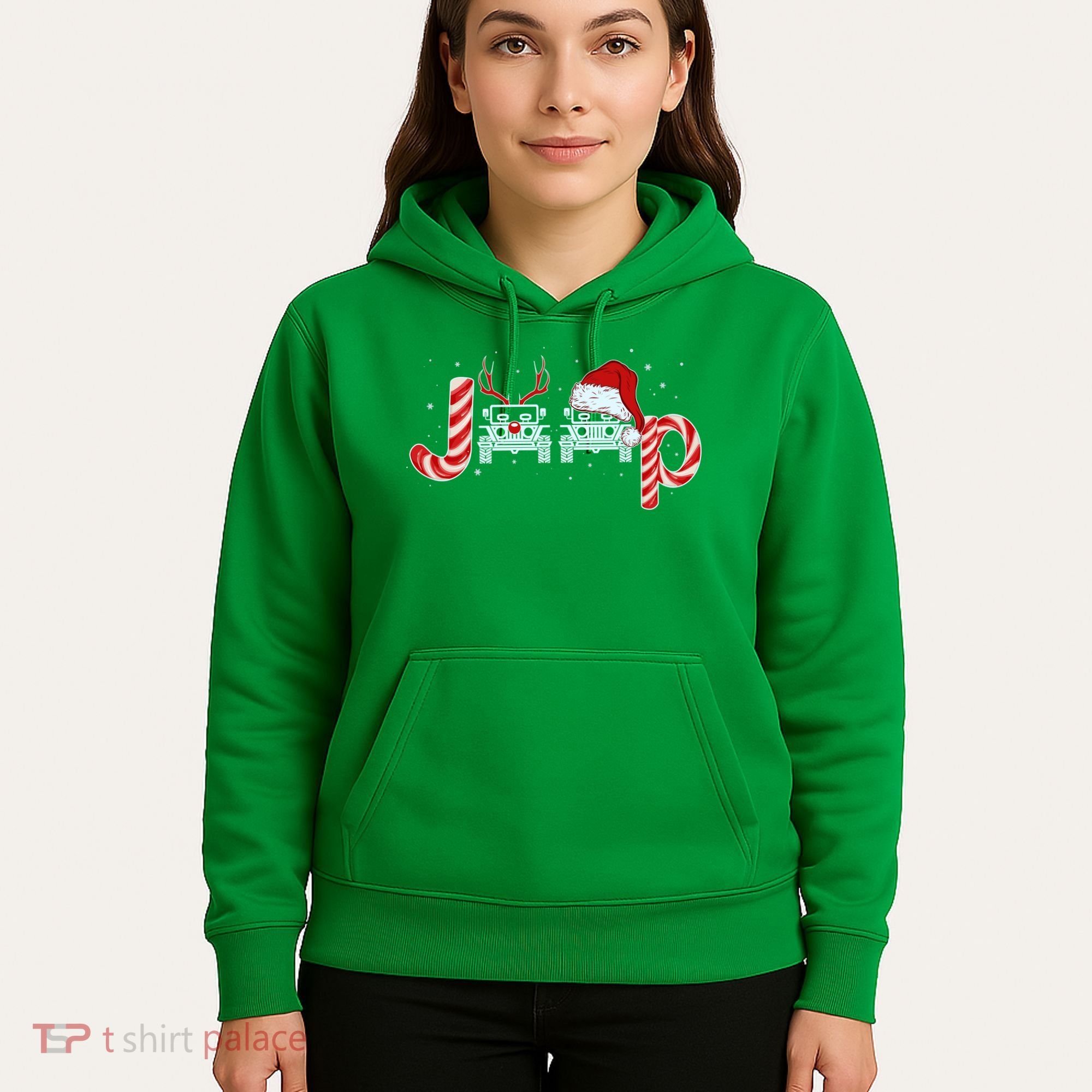 Christmas off Road Car Reindeer Hoodie