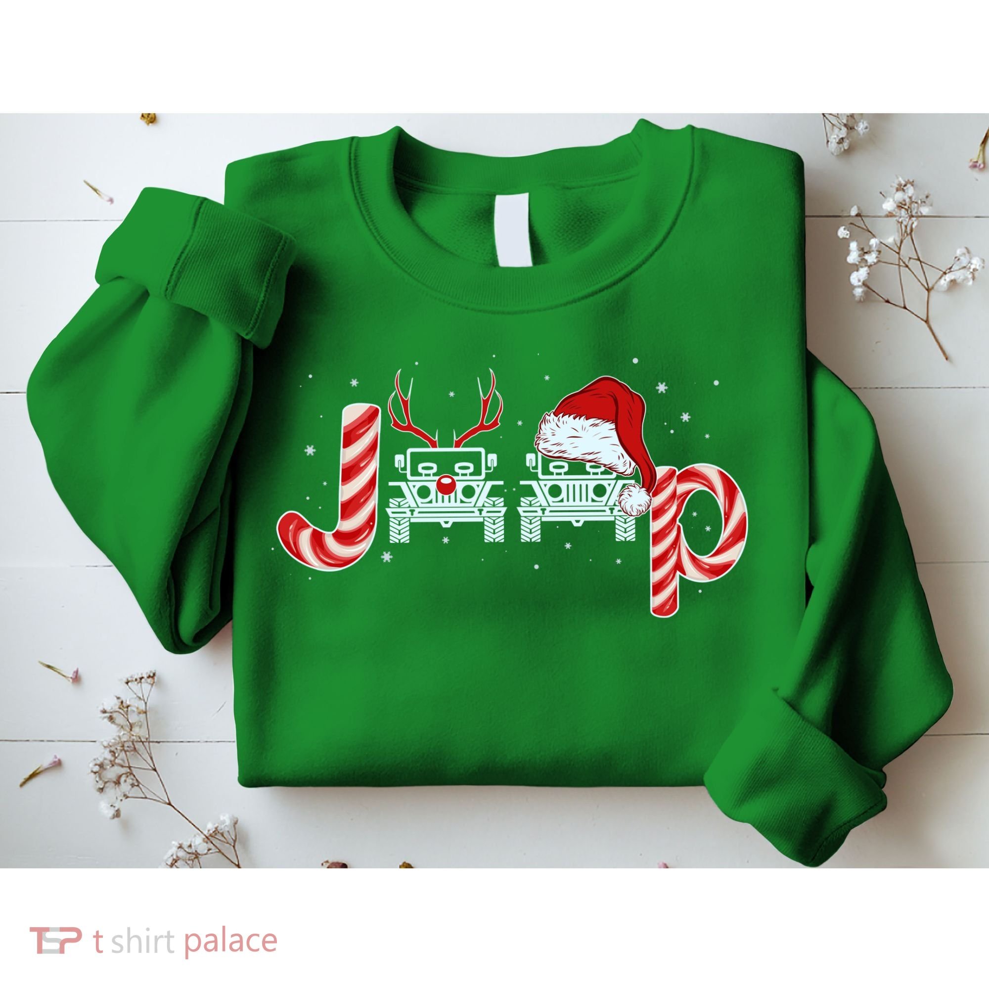 Christmas off Road Car Reindeer Sweatshirt