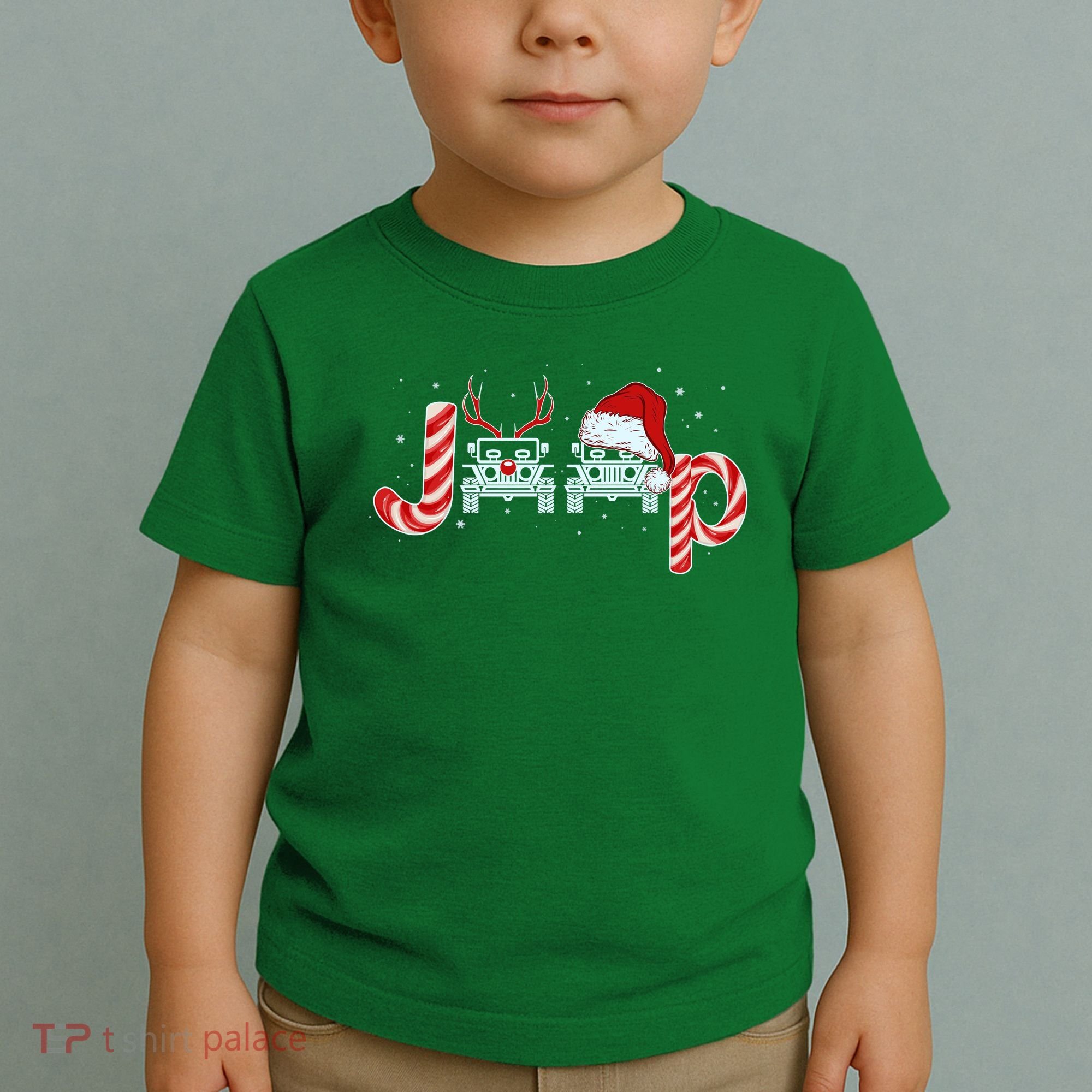 Christmas off Road Car Reindeer Toddler T-Shirt