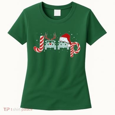 Christmas off Road Car Reindeer Women's T-Shirt