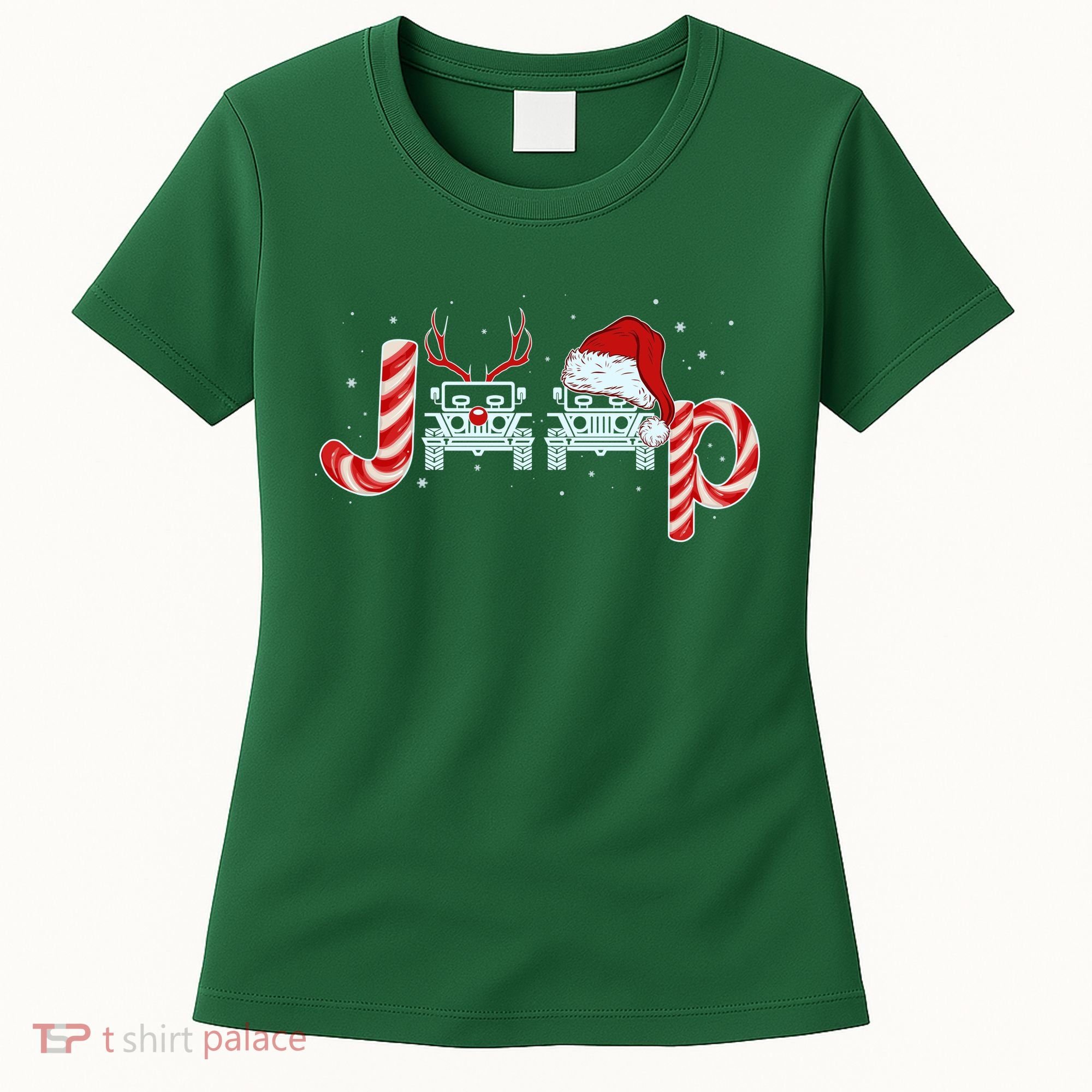Christmas off Road Car Reindeer Women's T-Shirt