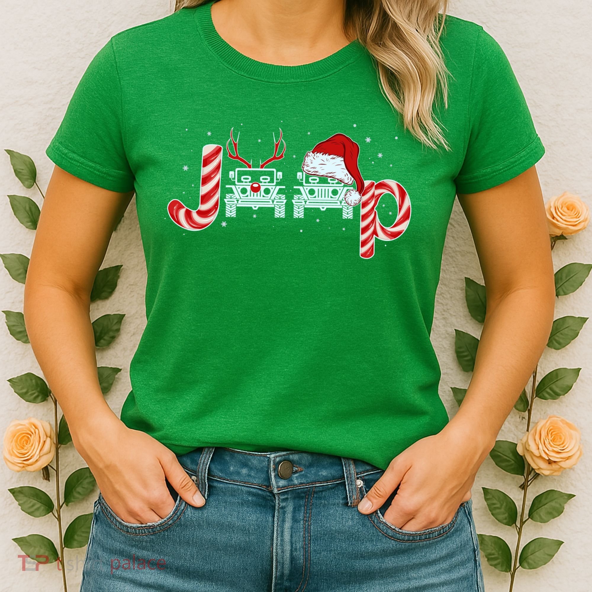 Christmas off Road Car Reindeer Women's T-Shirt