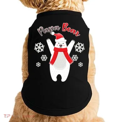 Christmas Papa Bear Doggie Tank