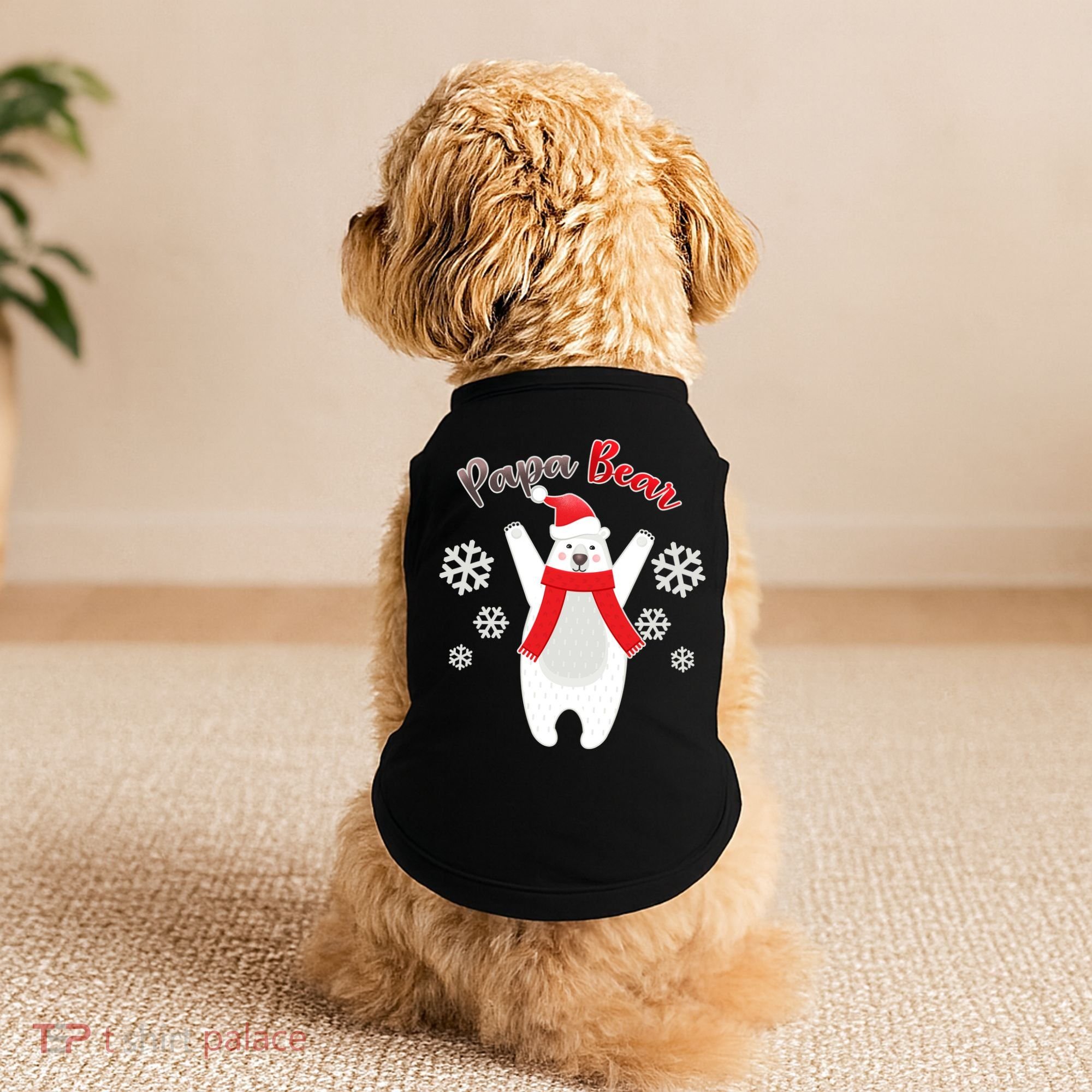 Christmas Papa Bear Doggie Tank