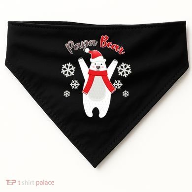 Christmas Papa Bear USA-Made Doggie Bandana