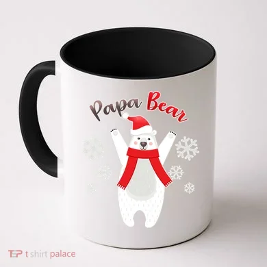 Christmas Papa Bear Coffee Mug