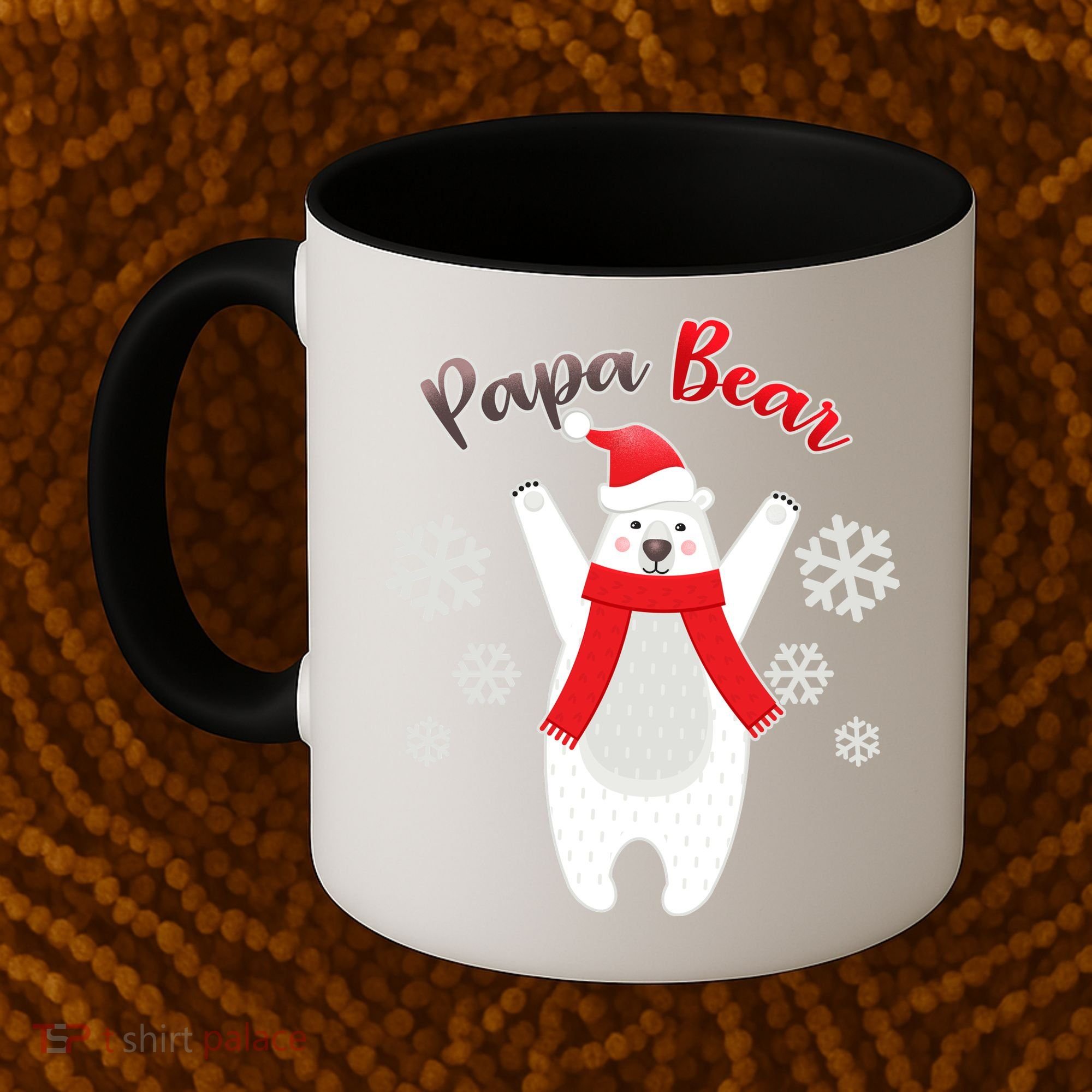 Christmas Papa Bear Coffee Mug