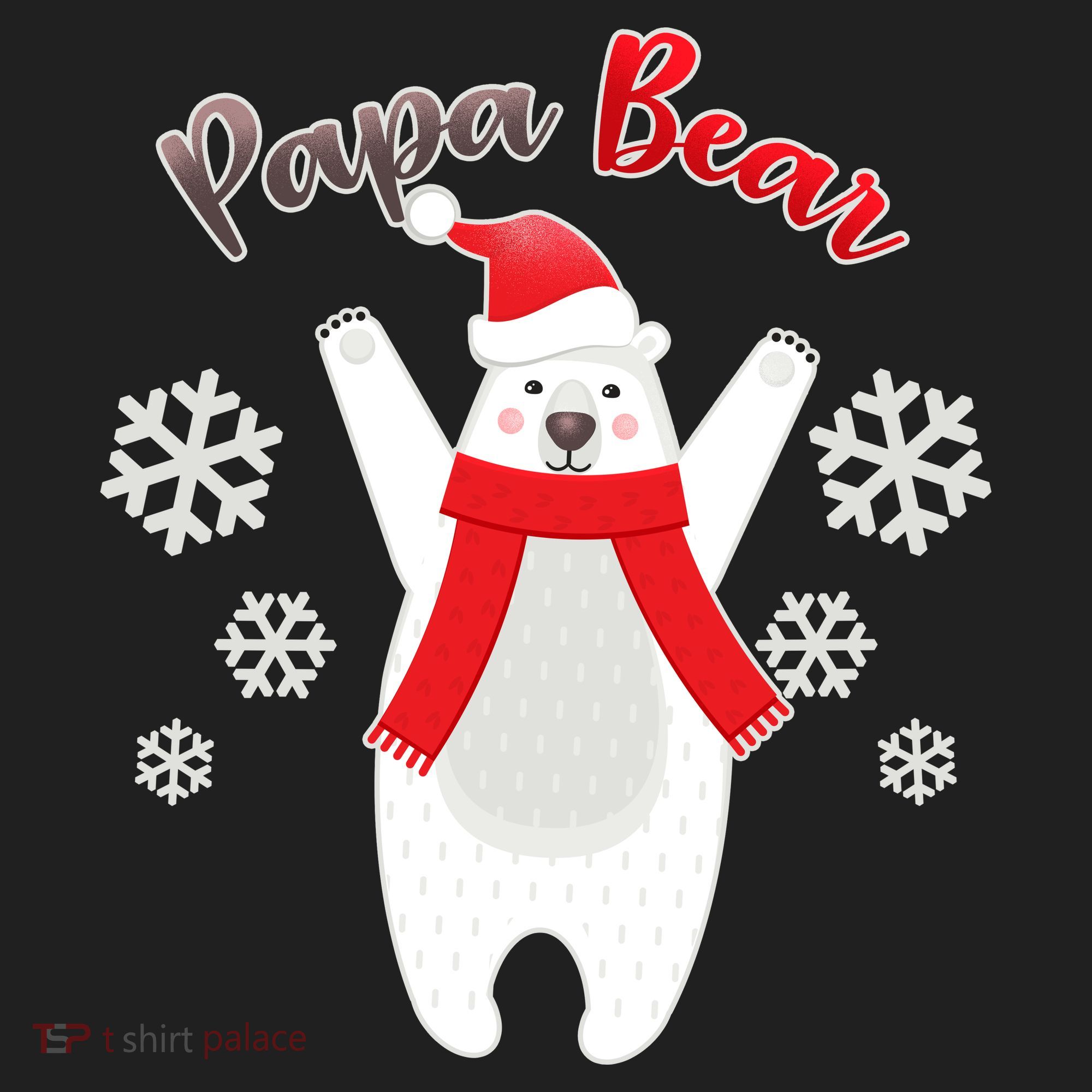 Christmas Papa Bear Hat
