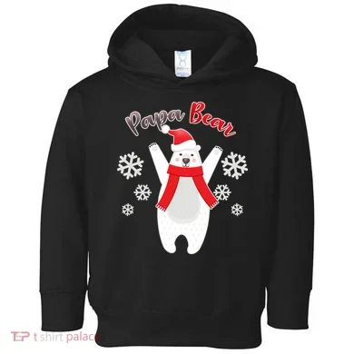 Christmas Papa Bear Toddler Hoodie